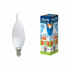 Volpe Лампа LED свеча на ветру Е14 6W 220V 4500К мат