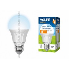 Volpe Лампа LED A60 E27 8W 4500К мат.
