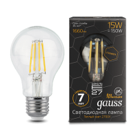 Gauss Лампа LED Filament Graphene A60 E27 15W 2700К 1/10/40