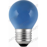 Comtech Лампа накаливания Е27 (шар)голубая 10W