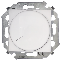 Simon 15 Белый Светорегулятор поворотный для регулируемых LED ламп 230В, 5-215Вт,винт.зажим