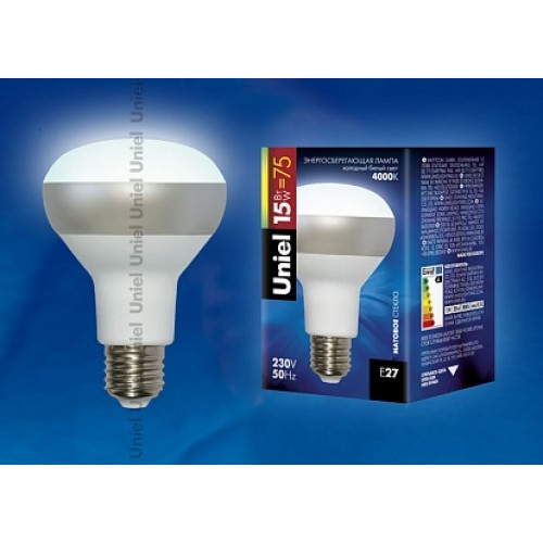 Uniel Лампа энергосберегающая, спираль ESL-RM80 FR-A15/4000/E27 Картонная упаковка