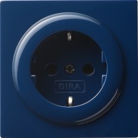 Gira S-Color Синий Розетка 1-ая с/з