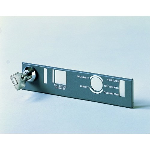 ABB Emax Блокировка положения выключателя в фикс. части Emax E1/6 с разными ключами или навесным замком D=6mm
