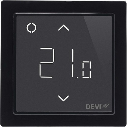 Devi Smart Черный Терморегулятор интеллектуальный с Wi-Fi, 16А