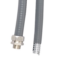 DKC Металлорукав DN 26мм в гладкой EVA изоляции, Dвн 26,5 мм, Dнар 34,0, IP66, 25 м, цвет серый