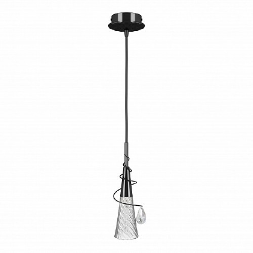 Lightstar Aereo Черный/Черный/Прозрачный Подвесной светильник 711017 G9 1х40W IP20