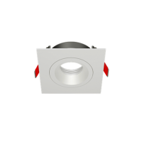Varton Рамка для модульного светильника FLEX 50 09 квадратная встраиваемая 110х110х45мм RAL9010 поворотная