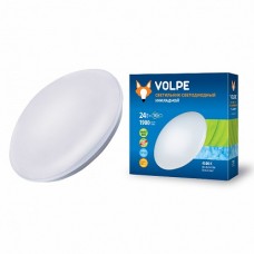 Volpe Светильник LED накладной 1900Lm 4500К, рассеиватель пластик, корпус белый, IP20.