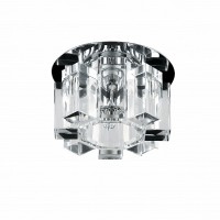 Lightstar Pilone Хром/Хром/Прозрачный Встраиваемый светильник Pilone 004550 G5.3 1х50W IP20