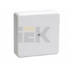IEK Коробка КМ41219 распаячная для о/п 100х100х29 мм белая (с контактной группой)