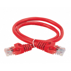 IEK ITK Коммутационный шнур (патч-корд), кат.5Е UTP, 0,5м, красный