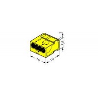 WAGO Микро Клемма 4-проводная желтая