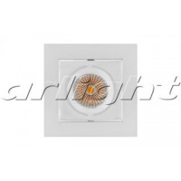 Arlight Светильник CL-KARDAN-S102x102-9W Warm (WH, 38 deg)