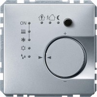SE Merten KNX SD Алюминий Терморегулятор с 4-кнопочным интерфейсом и возможностью подключения внешнего датчика температуры