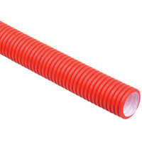 IEK Труба гофрированная двустенная ПНД d=63мм красная (50м)