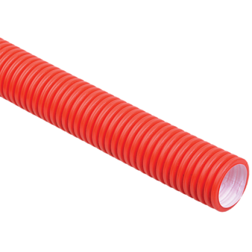 IEK Труба гофрированная двустенная ПНД d=63мм красная (50м)