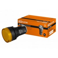 TDM Лампа AD22DS(LED)матрица d22мм желтый 230В TDM