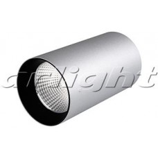 Arlight Светильник накладной SP-POLO-R85-1-15W Warm White 40deg (Silver, Black Ring)