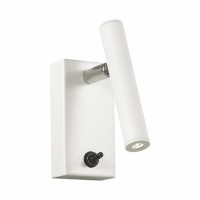 Favourite Cornetta Светильник настенный белый цвет каркаса, регулируемый угол наклона плафона, выключатель 1*LED*3W, 3000K