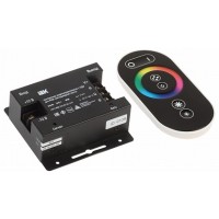 IEK Контроллер с ПДУ радио (черный) RGB 3 канала 12В, 6А, 216Вт