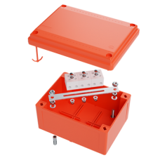 DKC Коробка пластиковая FS с гладкими стенками и клеммниками IP56, 240x190x90 мм, 6р, 450V, 20A, 10 мм.кв, нерж.контакт