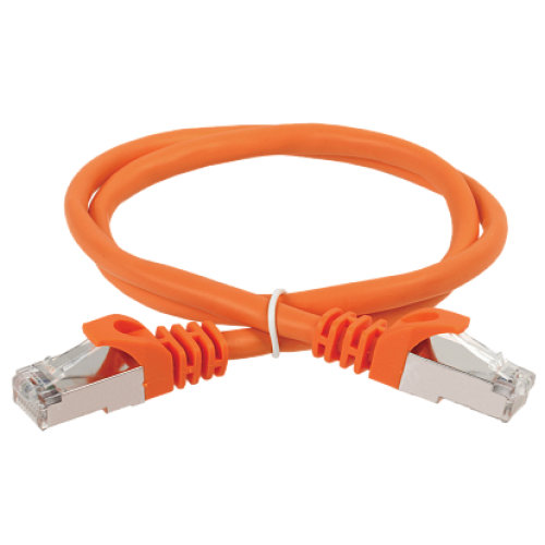IEK ITK Коммутационный шнур (патч-корд), кат.5Е FTP, 0,5м, оранжевый