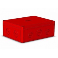 Hegel КР2803-443 Коробка красная, низкая крышка, DIN-рейка