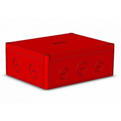 Hegel КР2803-443 Коробка красная, низкая крышка, DIN-рейка
