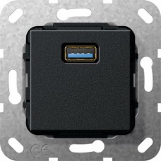 Gira S-55 Черный Разъем USB 3.0 A