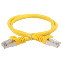 IEK ITK Коммутационный шнур (патч-корд), кат.5Е FTP, 5м, желтый