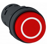 SE XB7 Кнопка 22мм красная с выступающим толкателем с маркировкой О