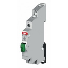 ABB E215-16-11D Кнопка без подсветки зеленая на DIN-рейку
