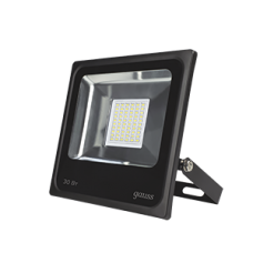Gauss Прожектор LED 30W COB 222x184x127mm 6500К черный IP65
