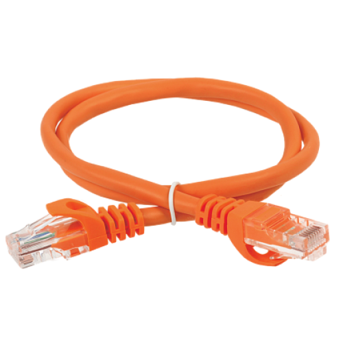 IEK ITK Коммутационный шнур (патч-корд), кат.5Е UTP, 0,5м, оранжевый