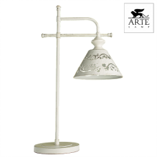 Arte Lamp Kensington Белая Лампа настольная декоративная 40W E14