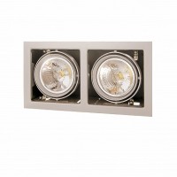 Lightstar Cardano Серый/Серый/Серый Встраиваемый светильник 214127 G53 2х50W IP20