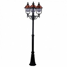 Arte Lamp Barcelona Черный/Прозрачный Светильник уличный наземный 3x75W E27