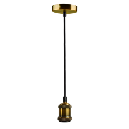 Jazzway Лампы накаливания Retro патрон с проводом PLC 01 E27 230V/1M Antique Bronze