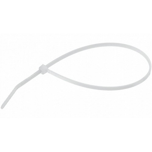 ABB Стяжка кабельная, стандартная, полиамид 6.6, белая, TY125-18-9-100 (100шт)