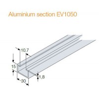 ABB Профиль алюминиевый Ш=2000мм 30x15(10шт)