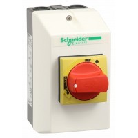 SE GV2 Корпус для автоматического выключателя с магнитным расцепителем GV2L, красная рукоятка