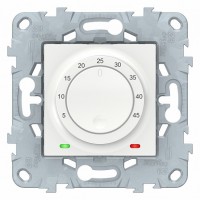 SE Unica New Бел Термостат теплого пола, 10А, выносной термодатчик
