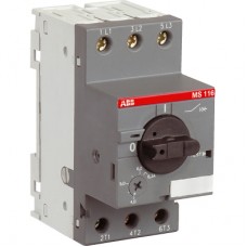 ABB MS116-20 15кА Автоматический выключатель с регулир. тепловой защитой 16A-20А Класс тепл.расц.10
