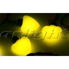 Arlight Гирлянда ARL-HEART-5000-20LED Yellow (220V, 5W)