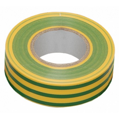 IEK Изолента 0,13х15 мм желто-зеленая 10 метров