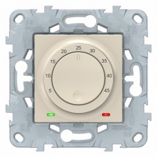 SE Unica New Беж Термостат теплого пола, 10А, выносной термодатчик
