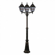 Arte Lamp Berlin Коричневый/Прозрачный Светильник уличный наземный 3x75W E27