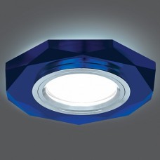 Gauss Светильник Backlight Gu5.3 LED 4100K 1/40 восемь гран. синий/хром
