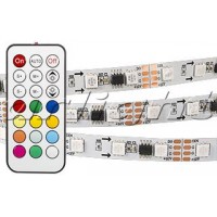 Arlight Лента SPI-5000-IR21B 12V RGB (5060,300 LED x3,1804, ПДУ)